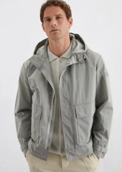 Kapuzen-Parka regular aus wasserabweisendem Material
