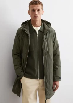 Kapuzen-Parka regular aus wasserabweisendem, recyceltem Material