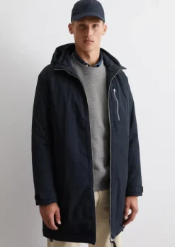 Kapuzen-Parka regular aus wasserabweisendem, recyceltem Material