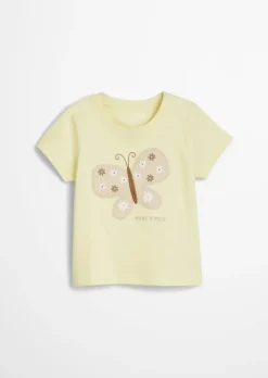 KIDS-GIRLS T-Shirt mit Schmetterlings-Applikation