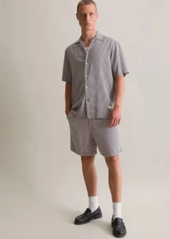 Kurzarm-Hemd regular aus softer Viskose