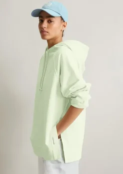 Langer Hoodie relaxed mit kuscheliger Innenseite
