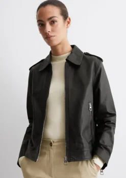 Lederjacke regular aus softem Lammleder