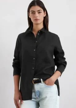 Leinenbluse regular aus leichter Qualität