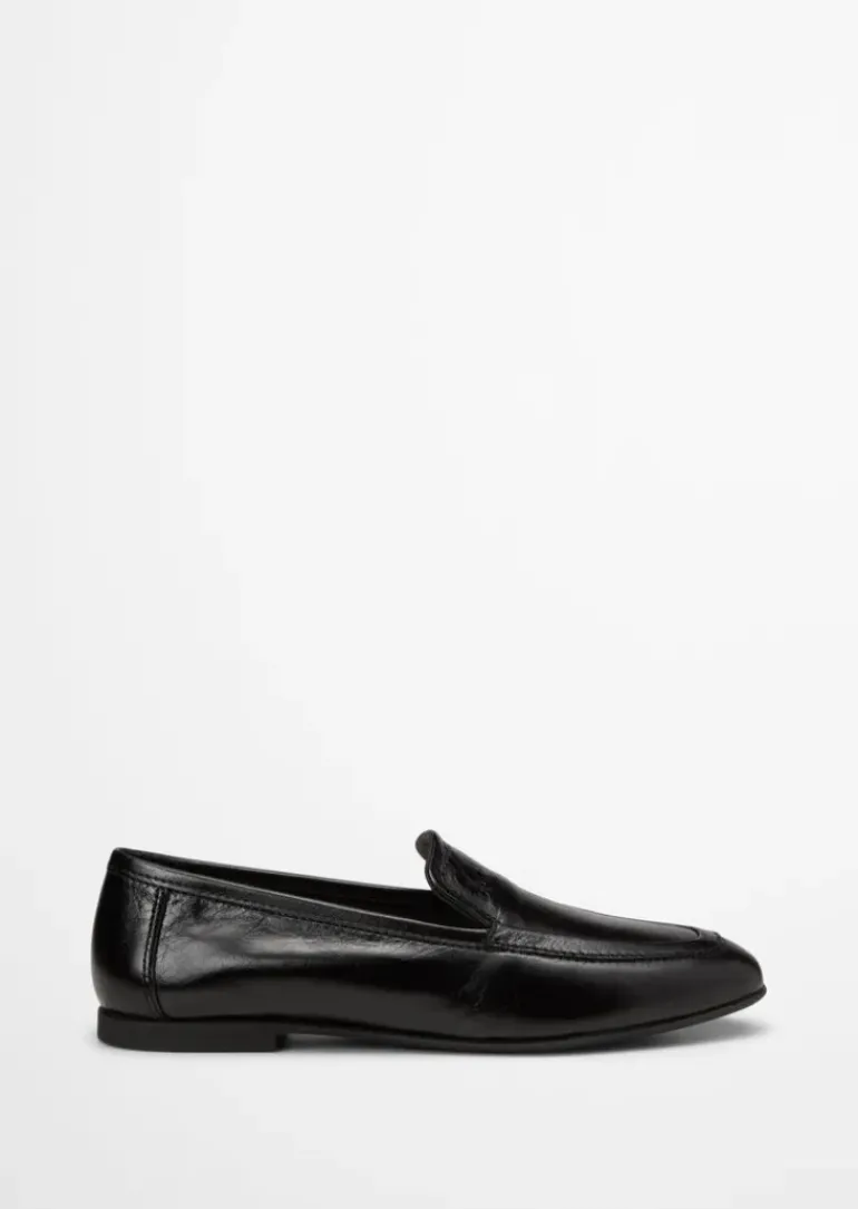 Loafer aus veredeltem Rindleder
