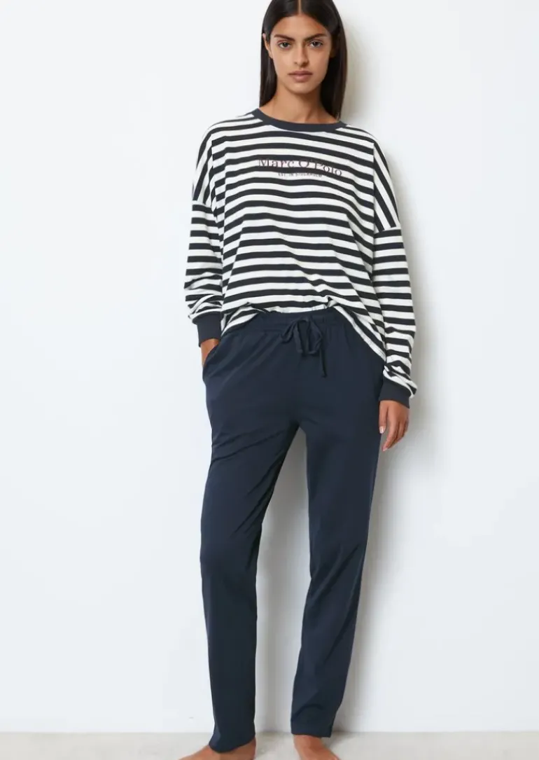 Lounge-Pyjama-Set aus softem Bio-Baumwoll-Jersey