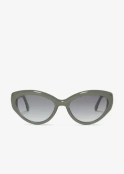 Marc O'Polo x SASKIA DIEZ Unisex-Sonnenbrille mit breitem Bio-Acetat-Rahmen
