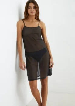 Marc O'Polo x SOPHIA ROE Slipdress aus zartem Mesh-Gewebe