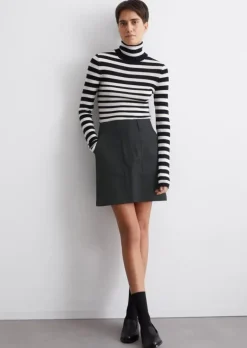 Minirock regular aus Organic Cotton-Lyocell-Stretch