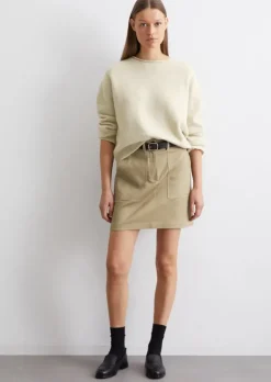 Minirock regular aus Organic Cotton-Lyocell-Stretch