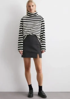 Minirock regular aus Scuba-Interlockjersey