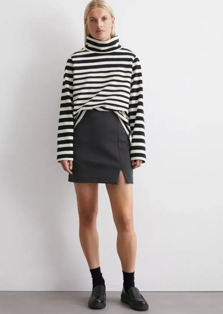 Minirock regular aus Scuba-Interlockjersey