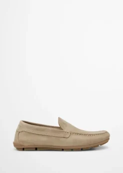 Mokassin aus softem Veloursleder