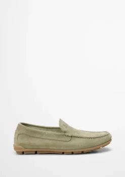 Mokassin aus softem Veloursleder
