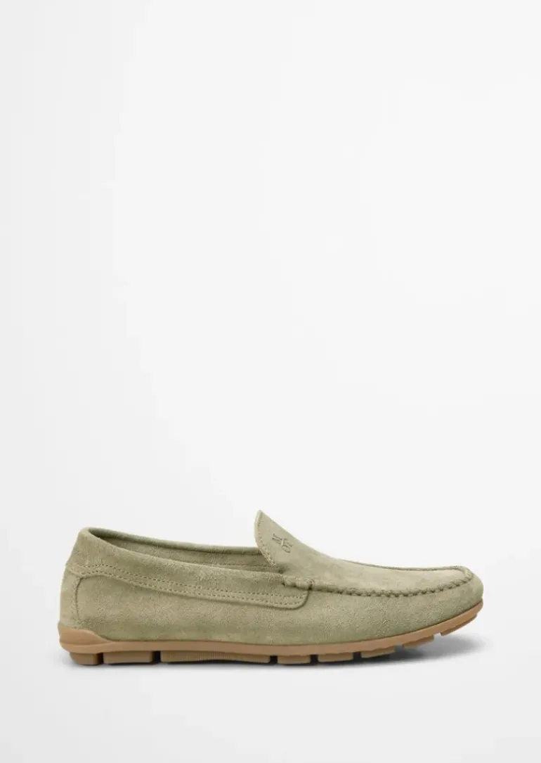 Mokassin aus softem Veloursleder