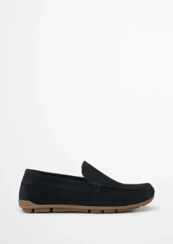 Mokassin aus softem Veloursleder