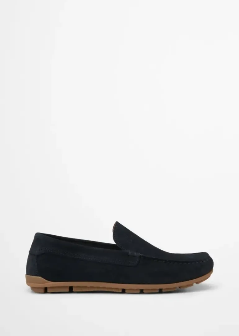 Mokassin aus softem Veloursleder