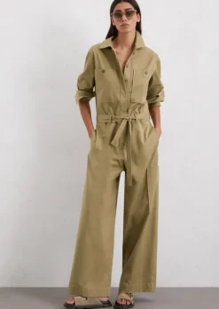 Overall regular aus Lyocell-Baumwolle-Twill