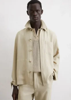 Overshirt aus edlem Leinen-Viskose-Mix