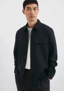 Overshirt aus einer modernen Wollmischung