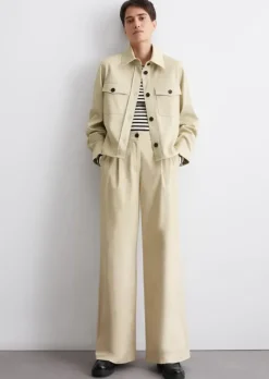 Overshirt boxy shaped aus Organic-Cotton-Lyocell-Mix