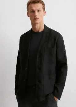 Overshirt im Blazer-Stil aus reinem Leinen
