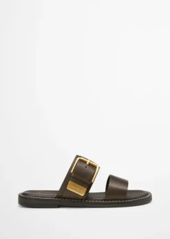 Pantolette aus edlem Rindleder