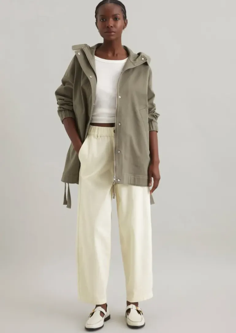 Parka oversized aus Cotton Stretch Twill
