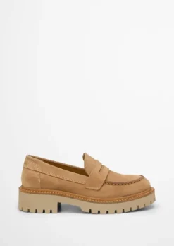 Penny-Loafer mit robuster Profil-Laufsohle