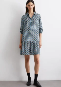 Print-Kleid loose aus LENZING™ ECOVERO™