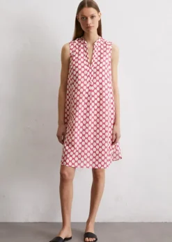Print-Kleid loose aus Silky Touch Voile