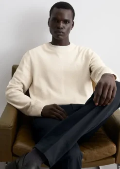 Pullover regular aus Bio-Baumwoll-Piqué