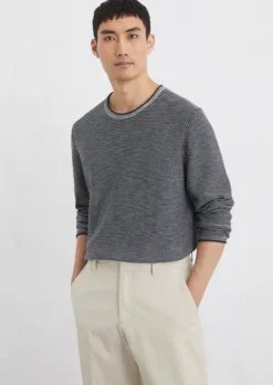 Pullover regular aus Bio-Baumwoll-Leinen-Mix