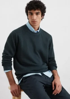 Pullover regular aus Leinen und Bio-Baumwolle