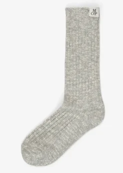 Rippstrick-Socken aus softem Bio-Baumwoll-Mix