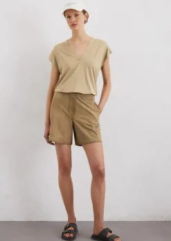 Ärmellose Jerseybluse relaxed aus LENZING™ ECOVERO™