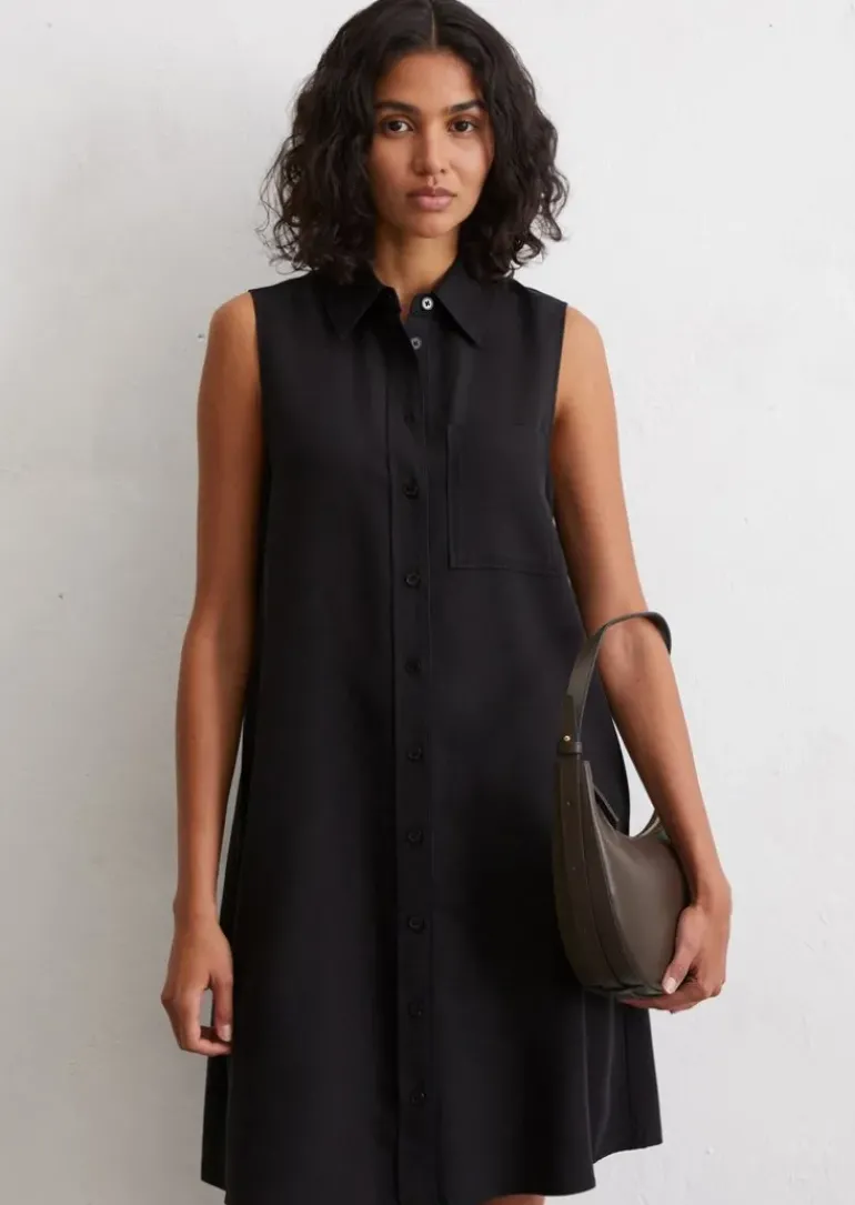 Ärmellose Kleid regular aus TENCEL™ Lyocell