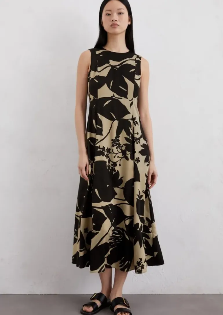 Ärmelloses Kleid fitted aus LENZING™ ECOVERO™