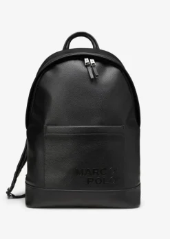 Rucksack medium aus einer Lederalternative aus recyceltem Polyester