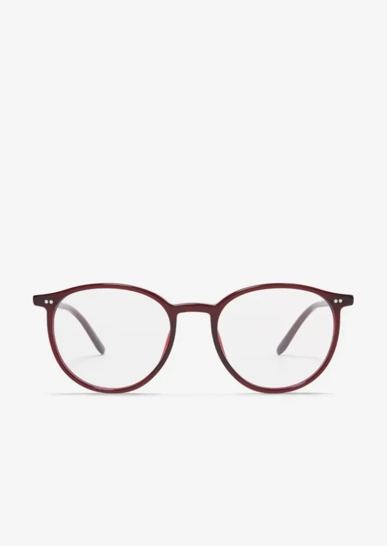 Runde Unisex-Panto-Brille aus hochwertigem Acetat