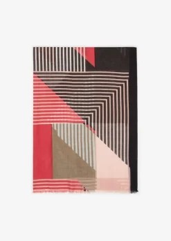 Schal mit Allover-Print mit TENCEL™ Lyocell