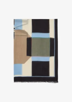 Schal mit Allover-Print mit TENCEL™ Lyocell
