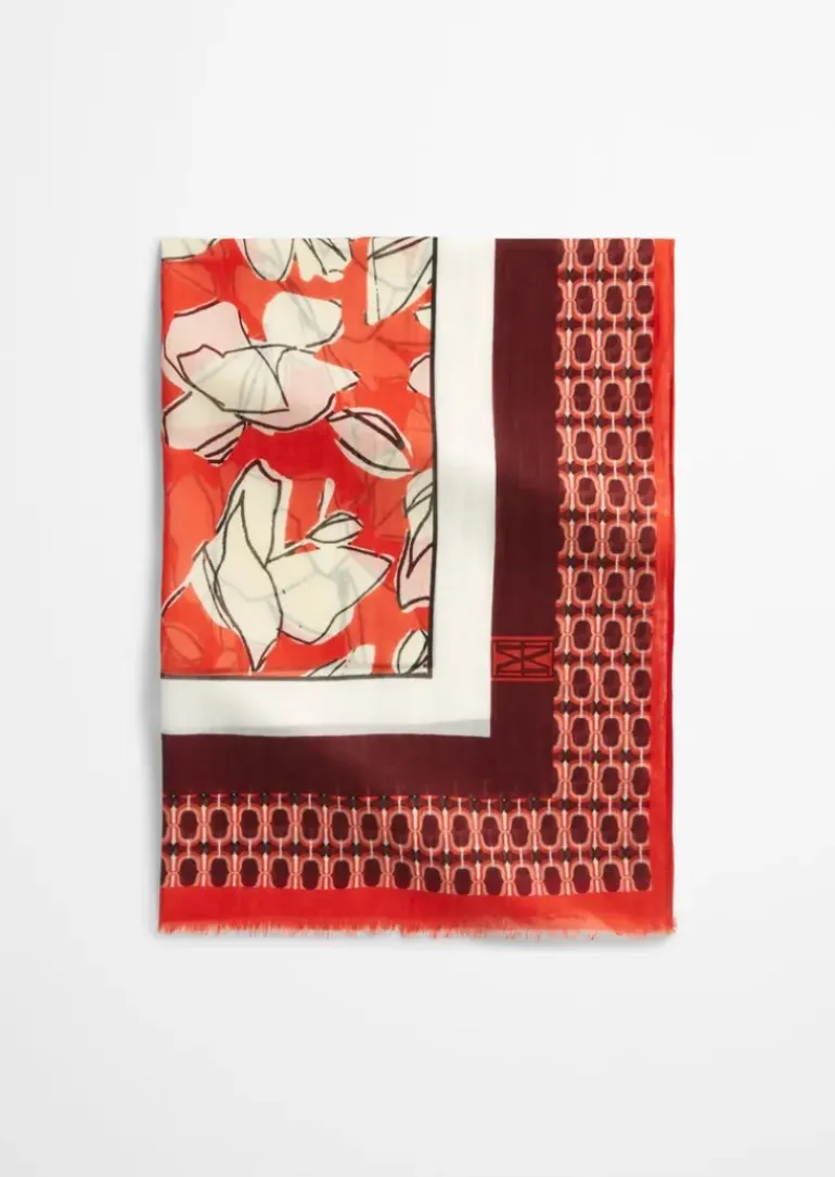 Schal mit Allover-Print mit TENCEL™ Lyocell