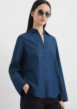 Schlupfbluse relaxed mit TENCEL™ Lyocell