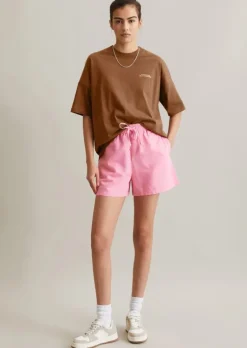 Schlupf-Shorts relaxed aus Baumwolle-Leinen-Mix