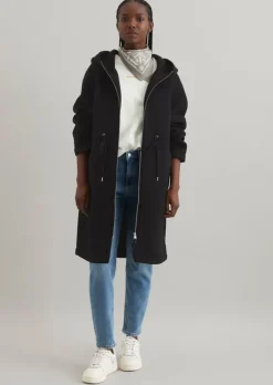 Scuba-Parka relaxed mit recyceltem Polyester