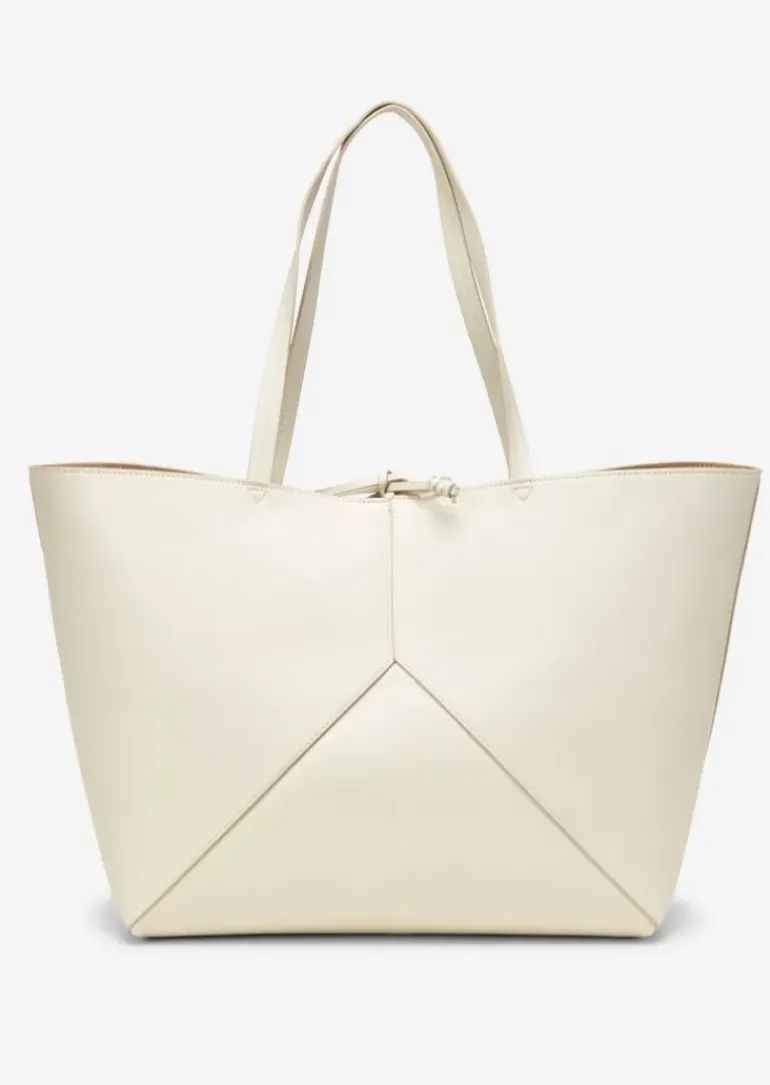 Shopper large aus einer Lederalternative aus recyceltem Polyester
