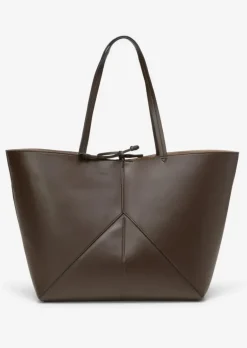 Shopper large aus einer Lederalternative aus recyceltem Polyester