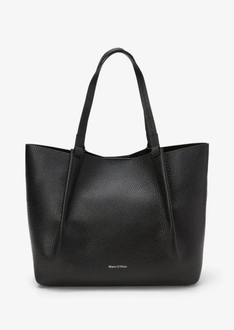 Shopper large aus genarbtem Rindleder