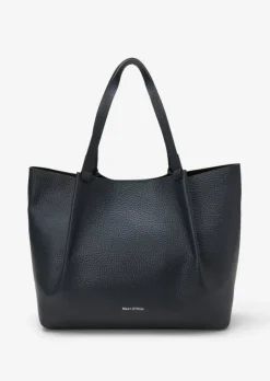 Shopper large aus genarbtem Rindleder